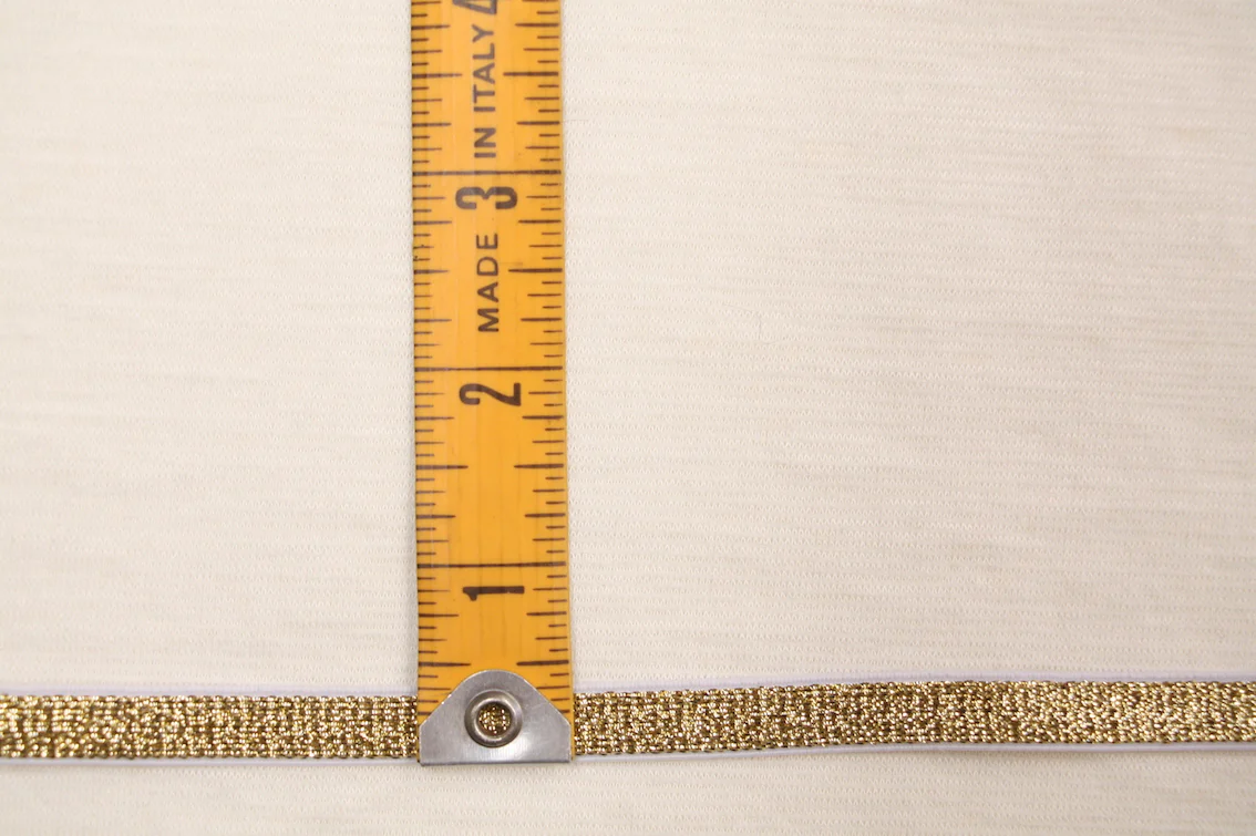 Metallic Fancy Elastic (10mm/ 3/8") - Gold - Image 2