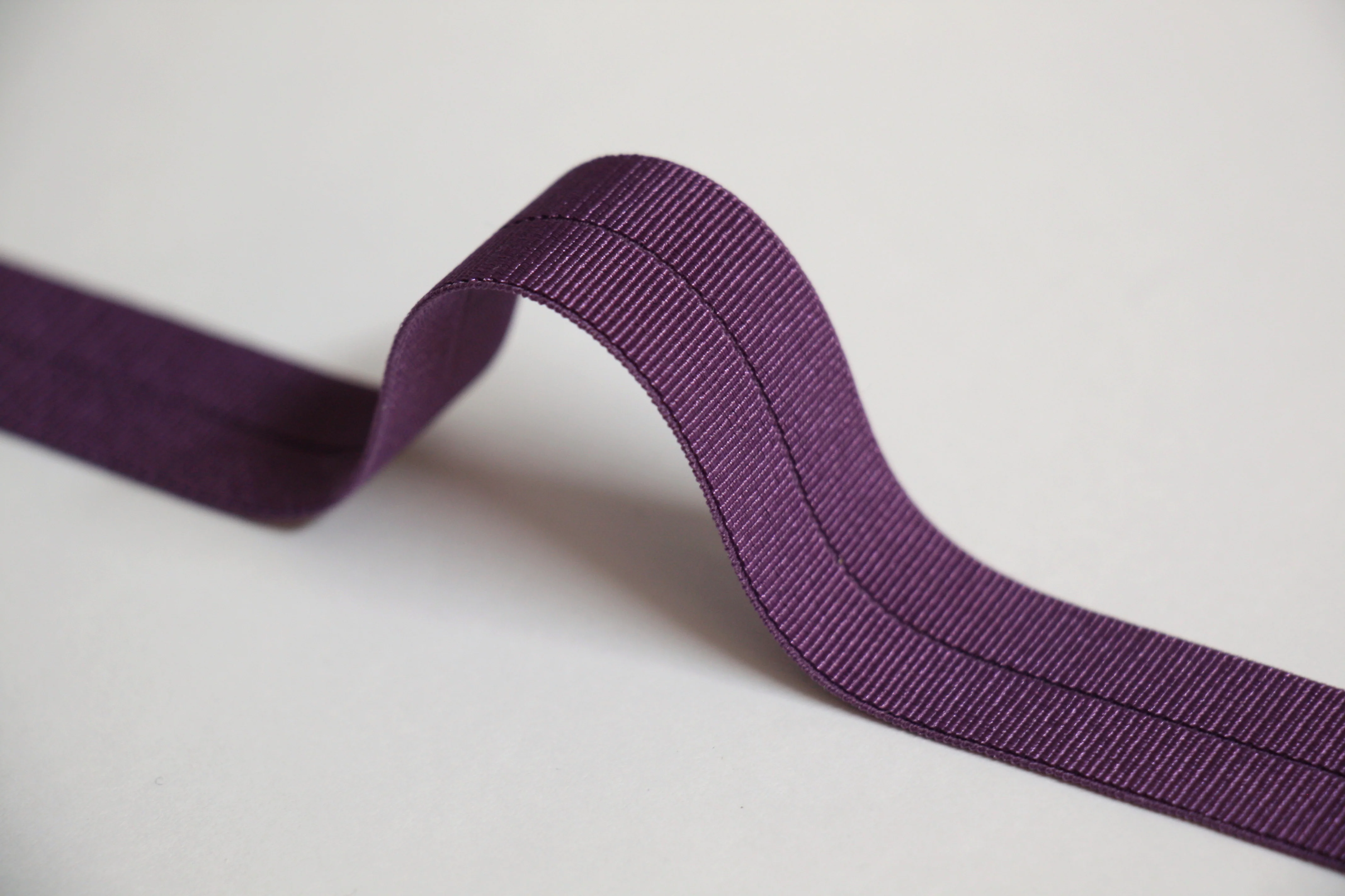 18mm Stretch Fold-Over Binding - Purple
