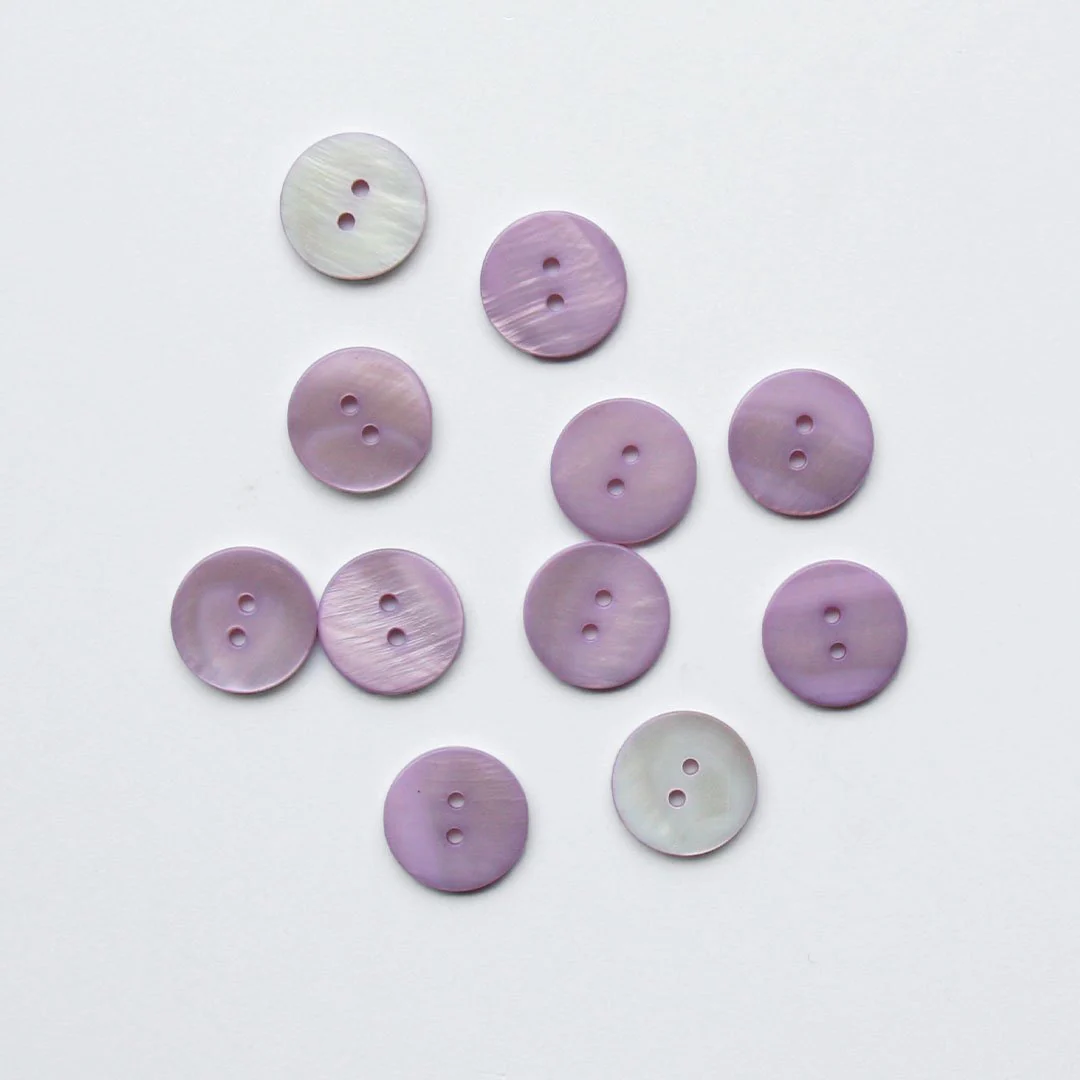 2-Hole Shell Buttons - Assorted Colours - Image 4