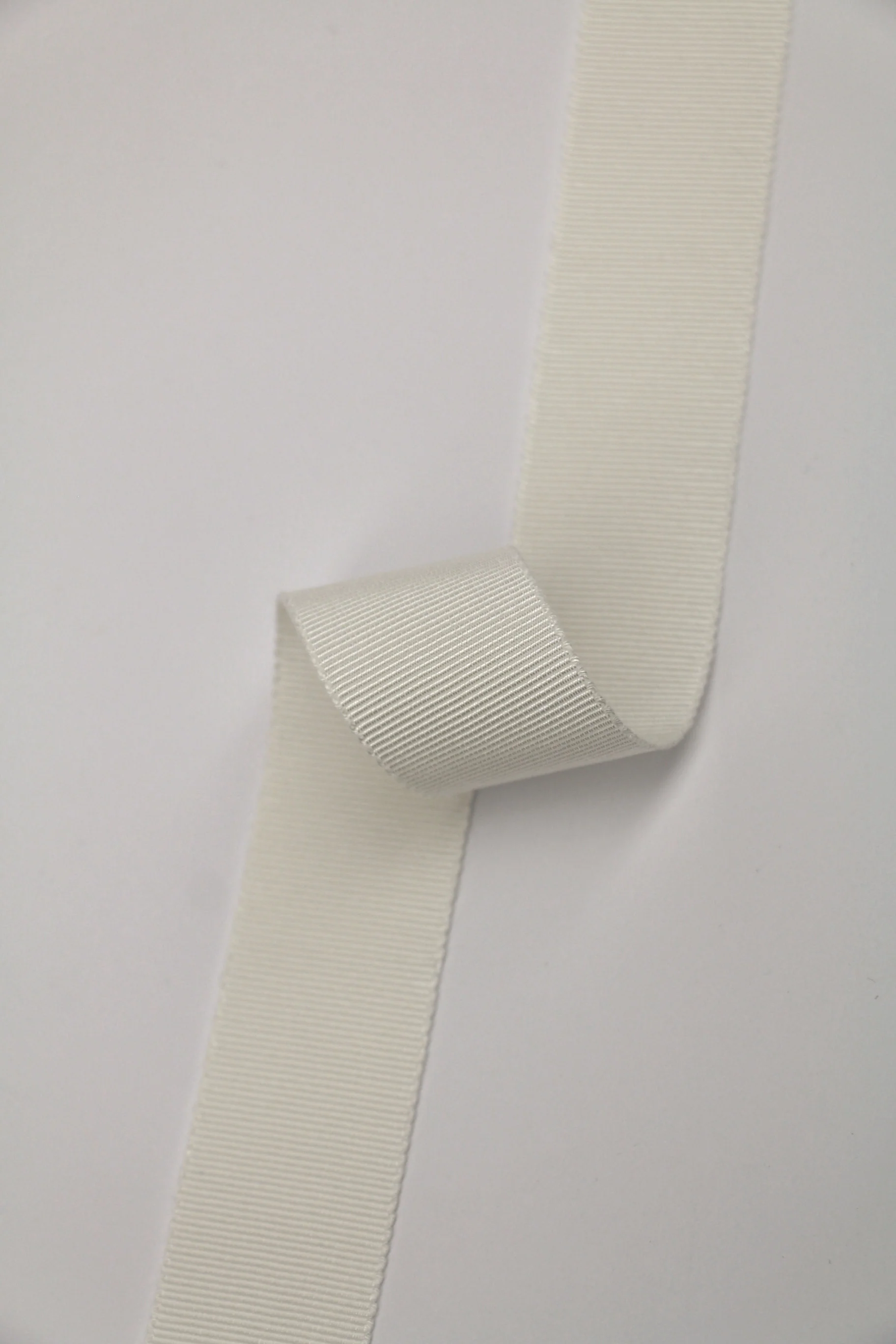 25mm Grosgrain Ribbon - Cream - Image 2