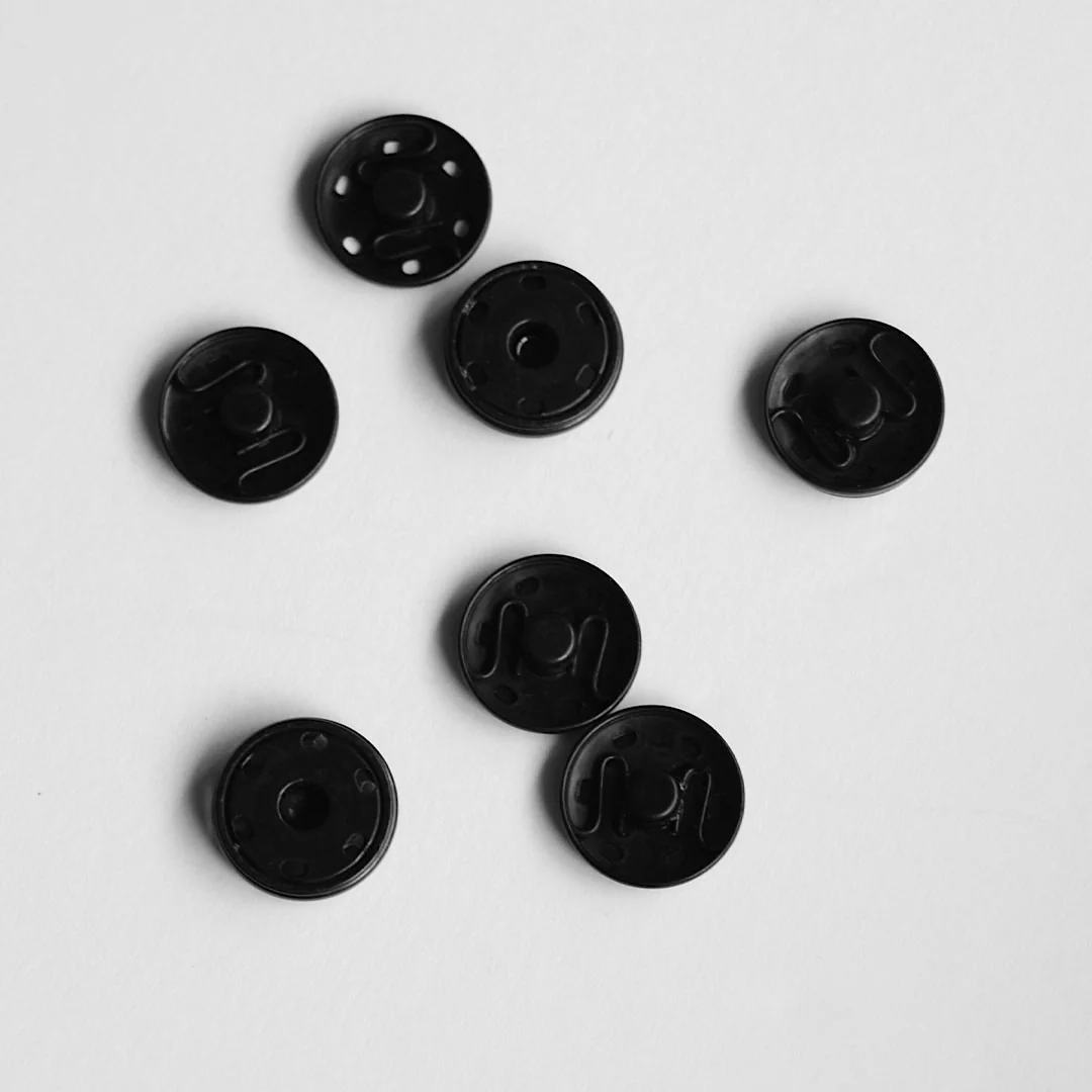 21mm Press Studs - Black - Image 2