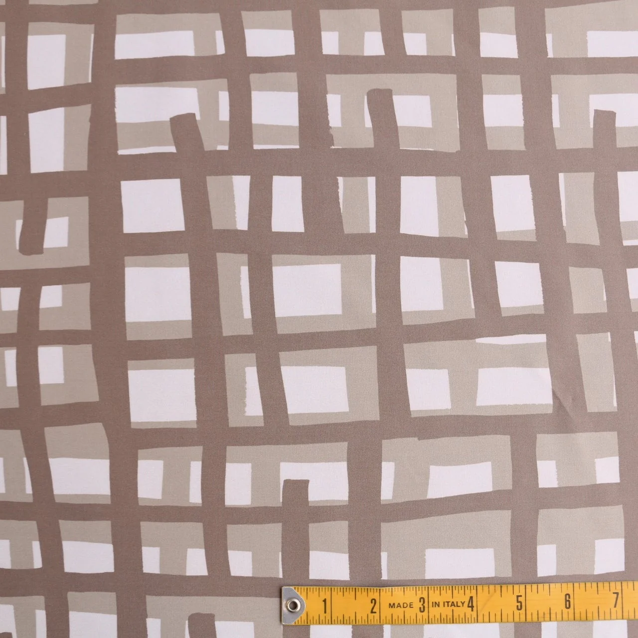 3D Grid Mocha Poplin - Image 3