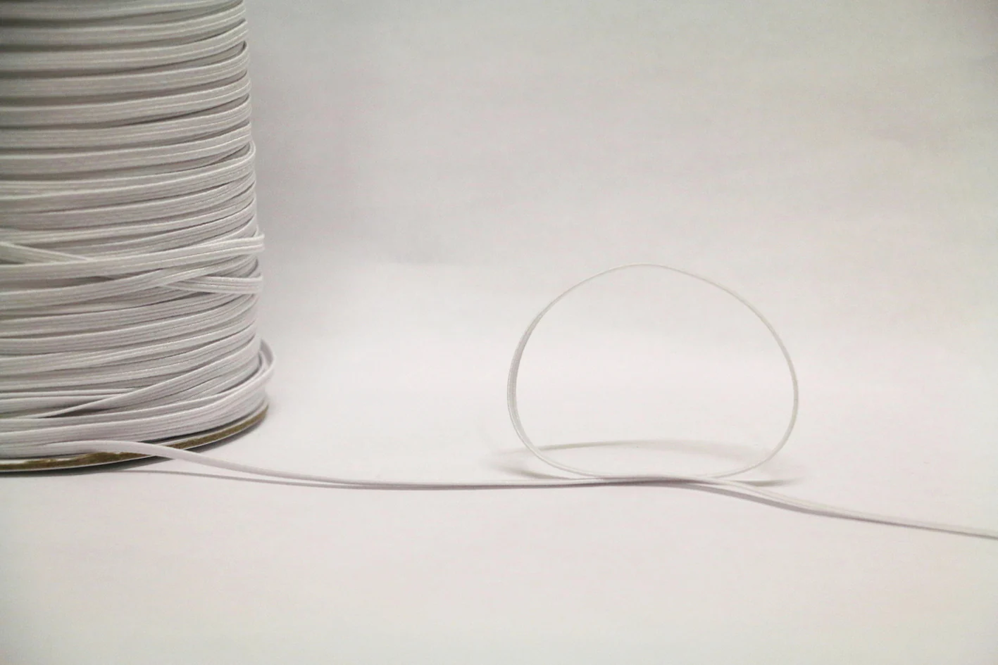 *Braided Elastic (3mm) - White