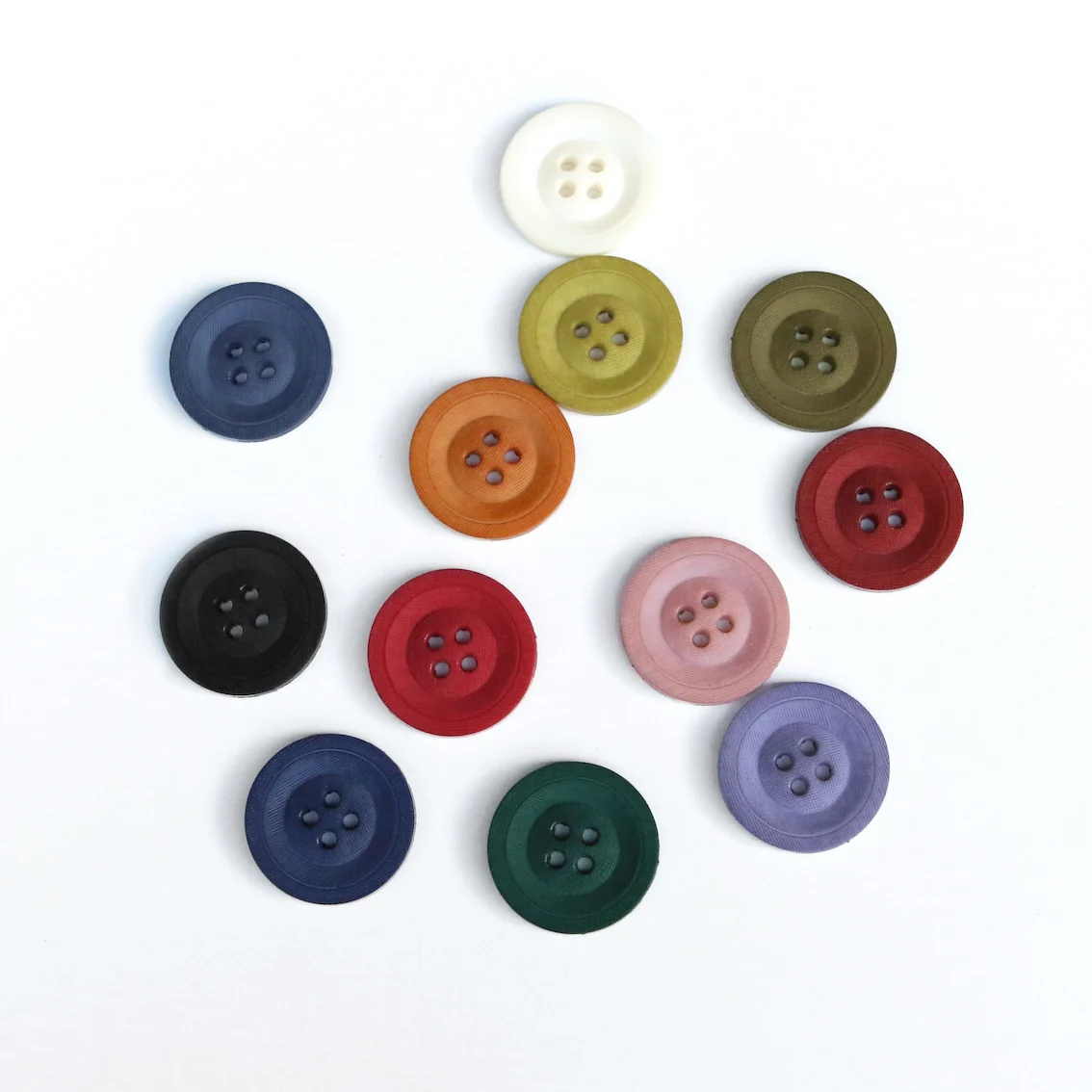 4 Hole Poly Button - Assorted Colours - Image 2