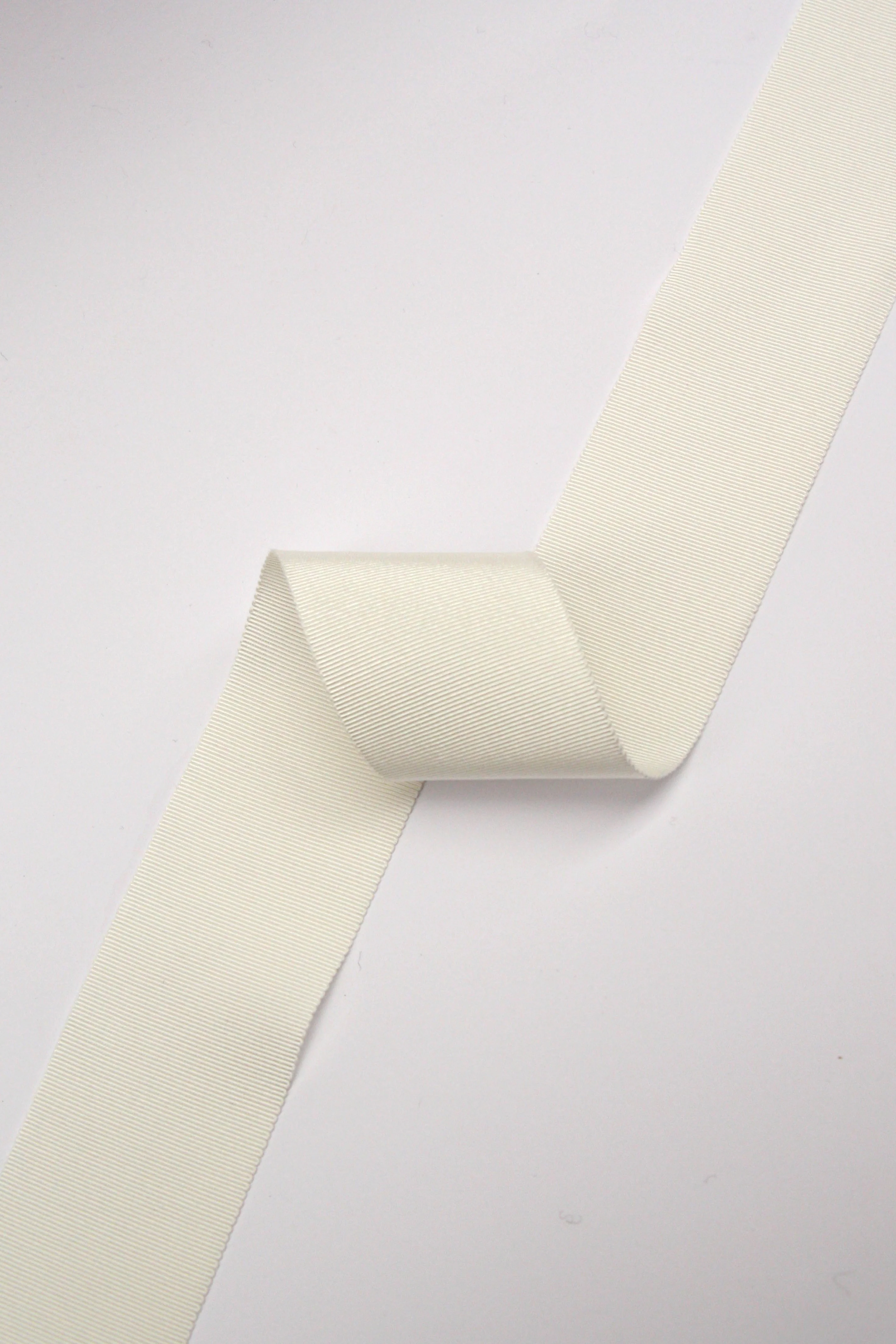 50mm Grosgrain Ribbon - Cream - Image 2