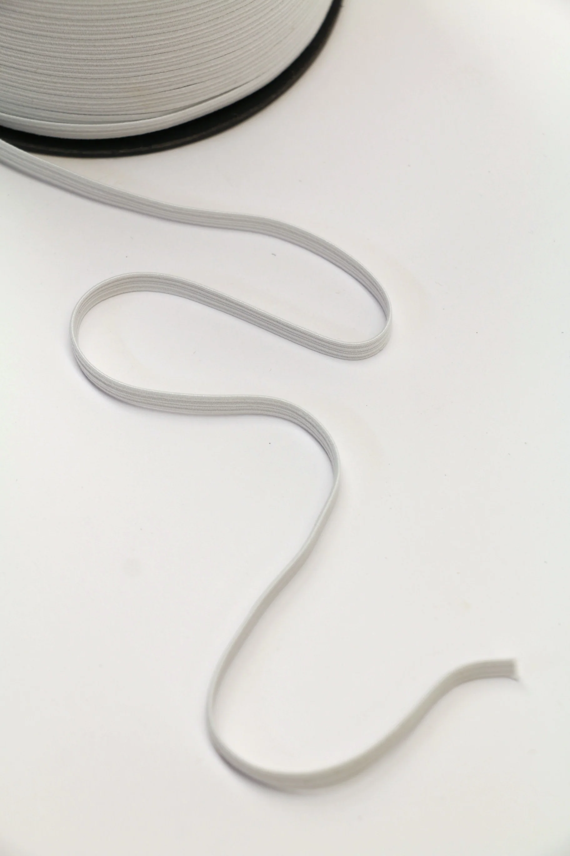 *Braided Elastic (6mm) - White - Image 2