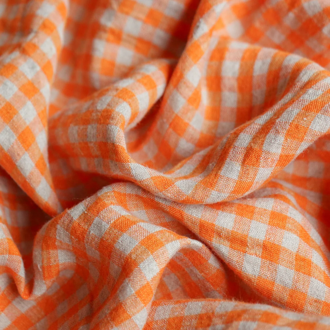 Abby Check Jaffa Washed Linen - Image 2