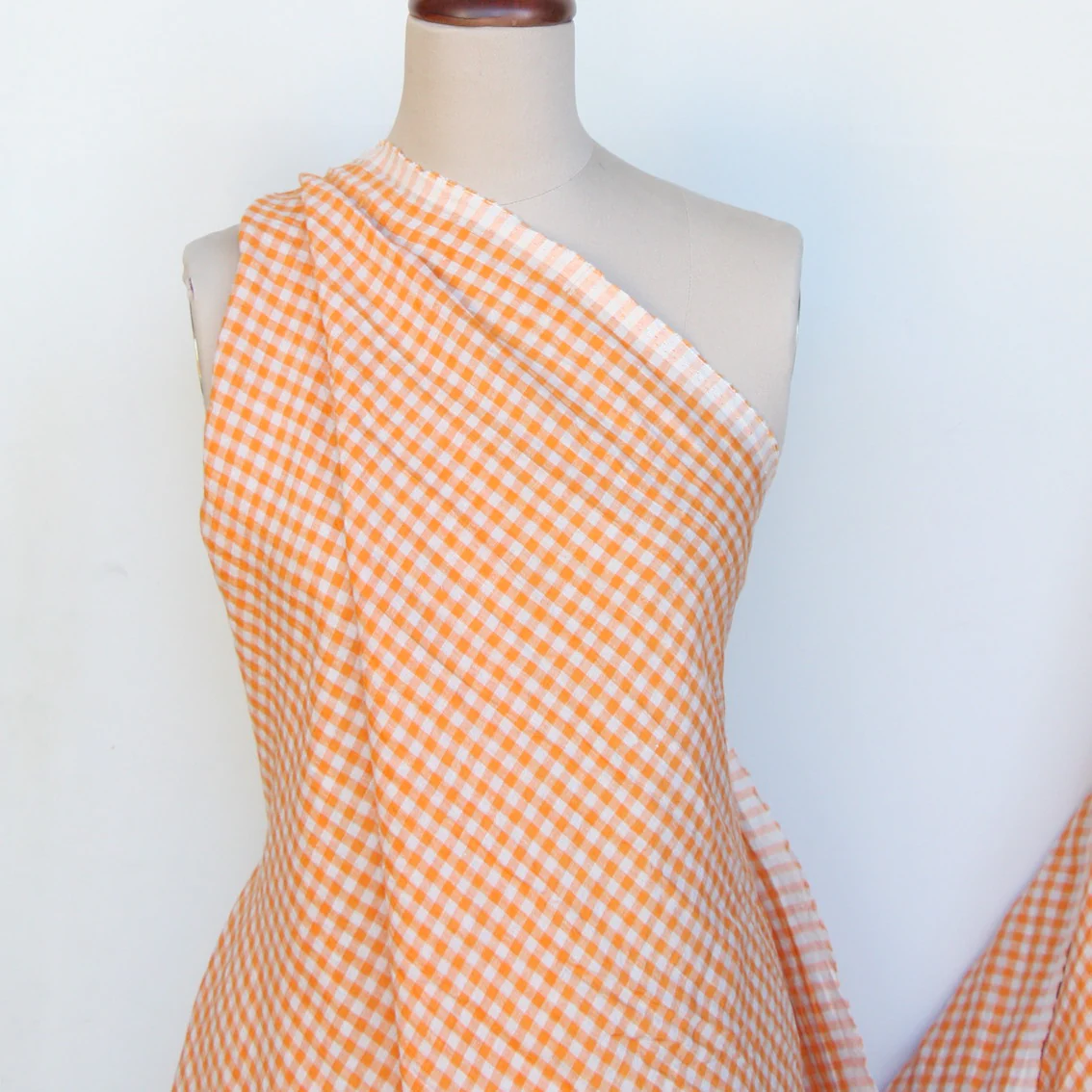Abby Check Jaffa Washed Linen - Image 4