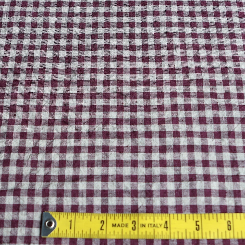 Abby Check Raisin Washed - Image 3