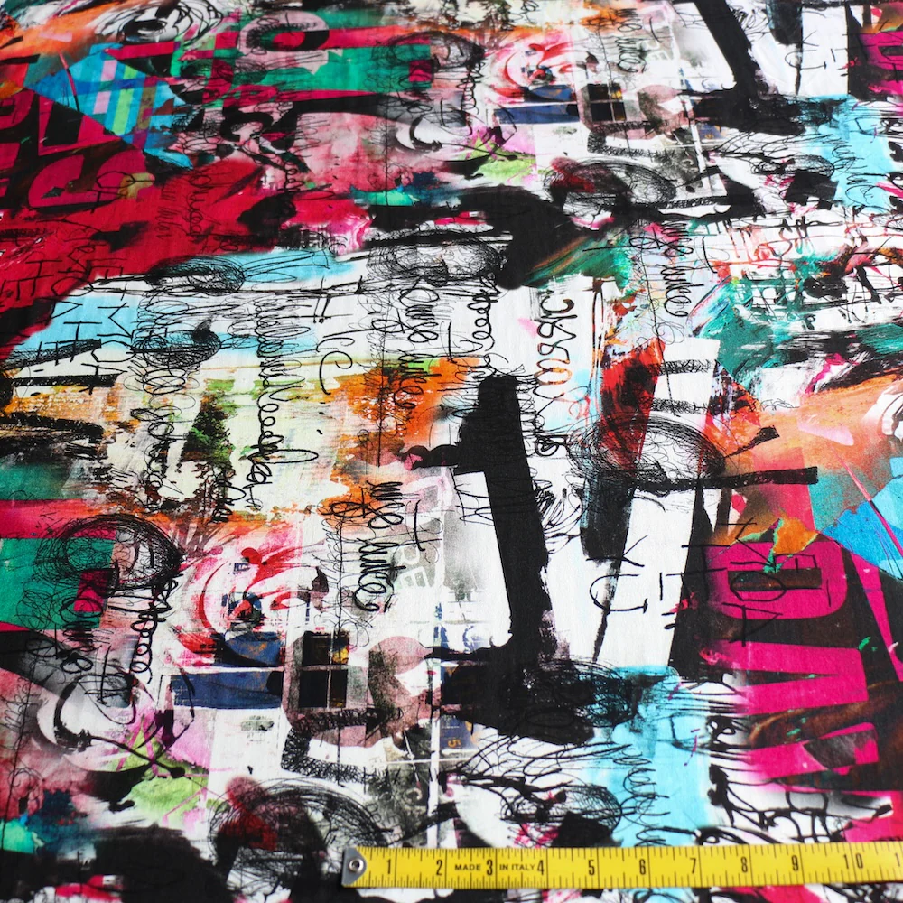 Abstract Night Viscose Jersey - Image 3