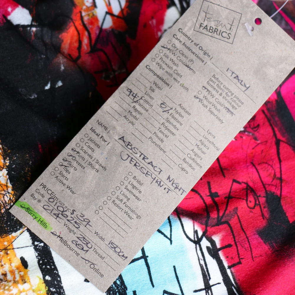 Abstract Night Viscose Jersey - Image 4