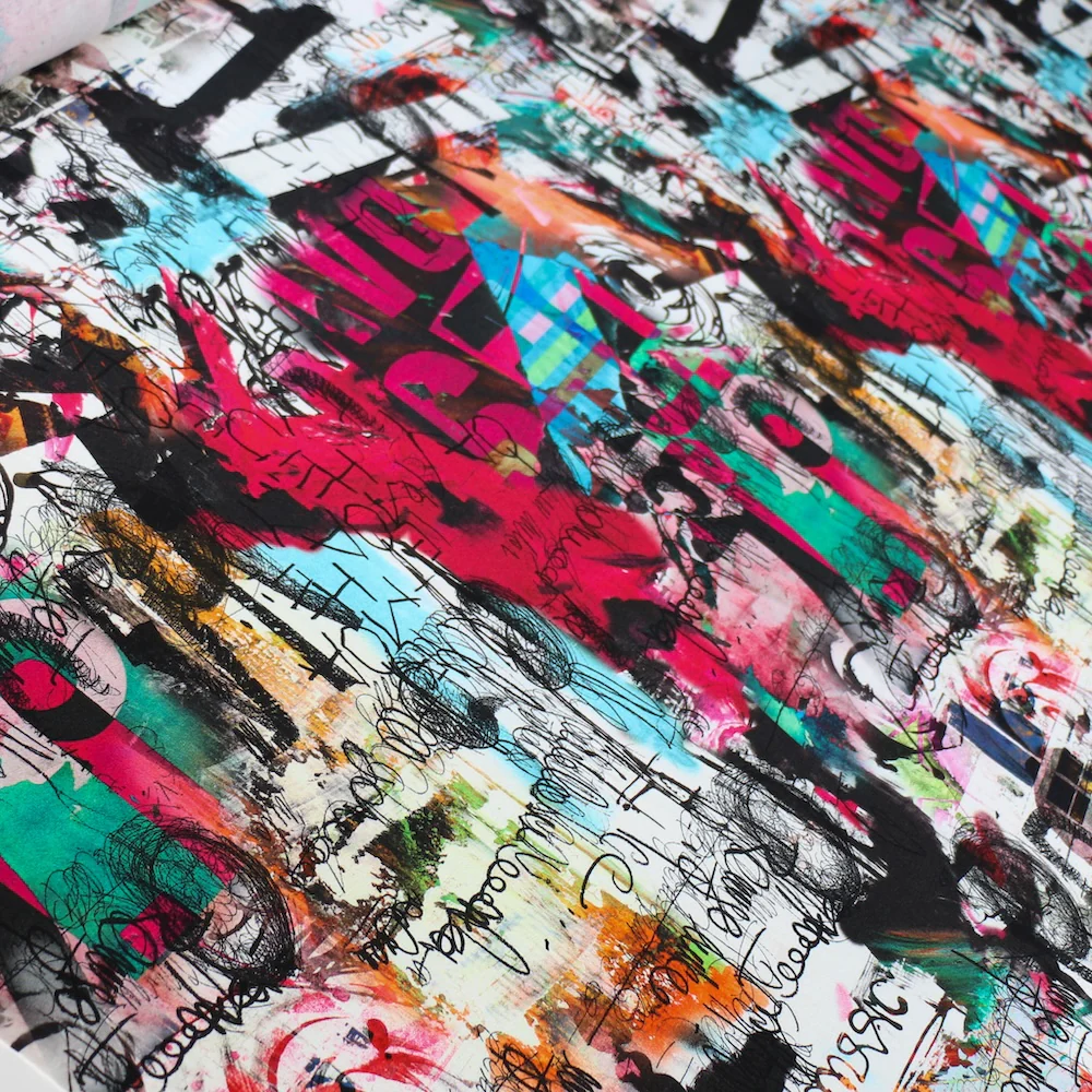 Abstract Night Viscose Jersey - Image 5