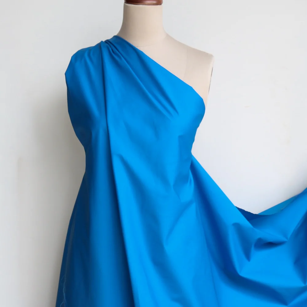 Adele Cobalt Cotton Poplin - Image 4