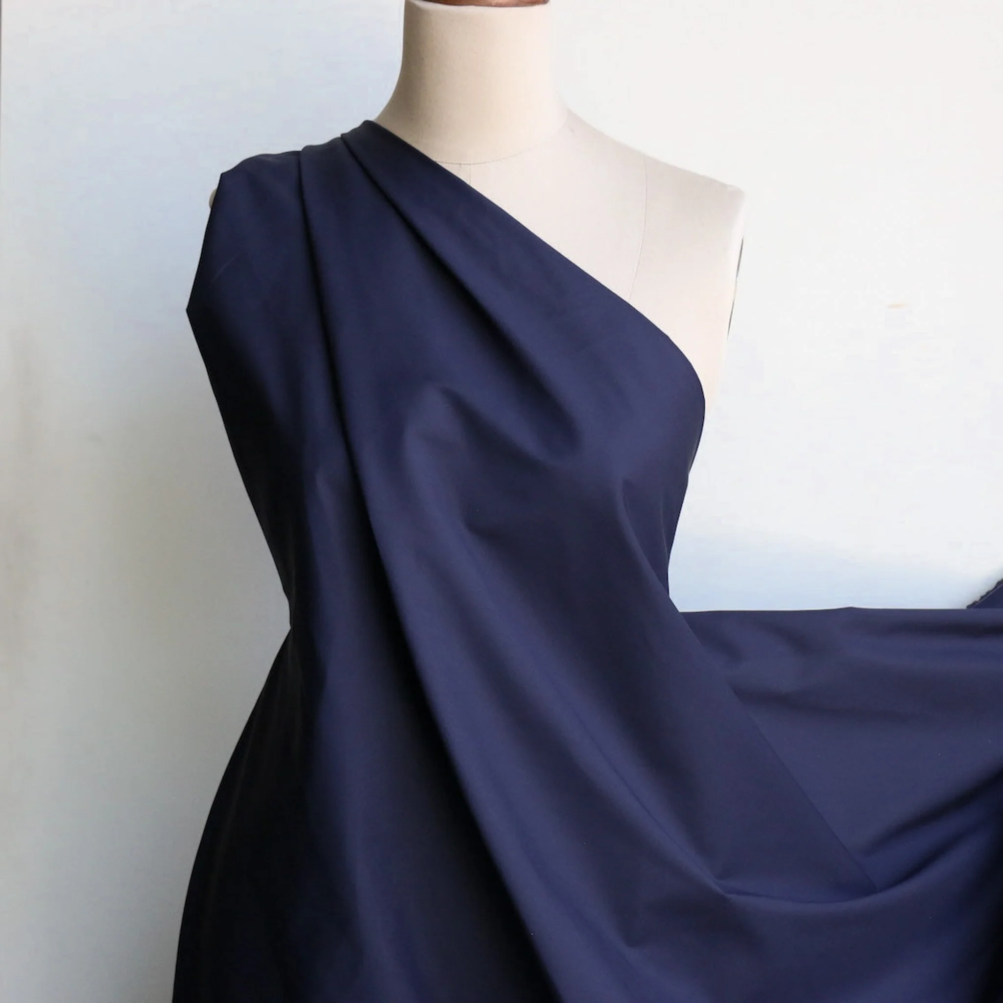 Adele Navy Poplin - Image 4