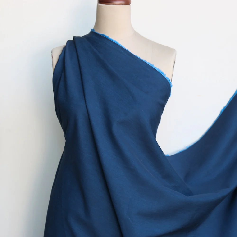 Adelfia Bluette Denim - Cotton/Linen - Image 4