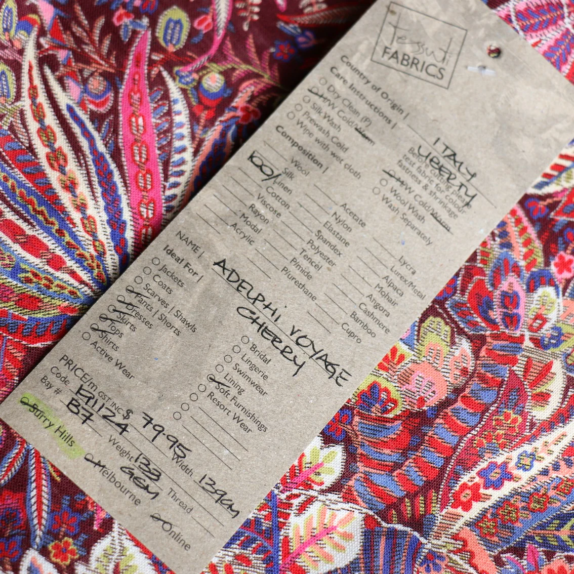 Adelphi Voyage Cherry - Liberty Sycamore Linen - Image 4