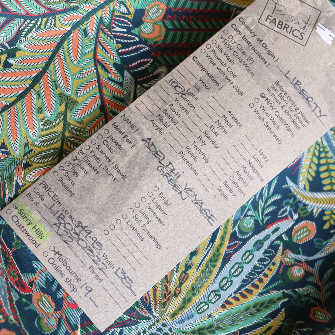 Adelphi Voyage Green Liberty Tana Lawn™ - Image 4