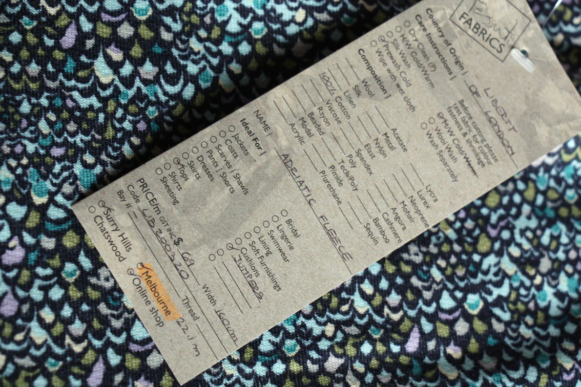 Adriatic - Lindford Fleece - Liberty Fabrics - Image 4
