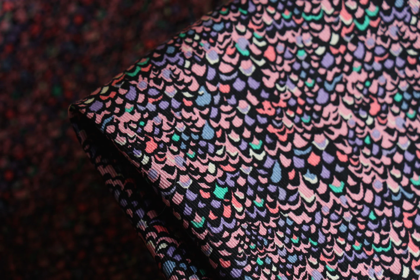 Adriatic Pink Stretch Denim - Liberty Fabric