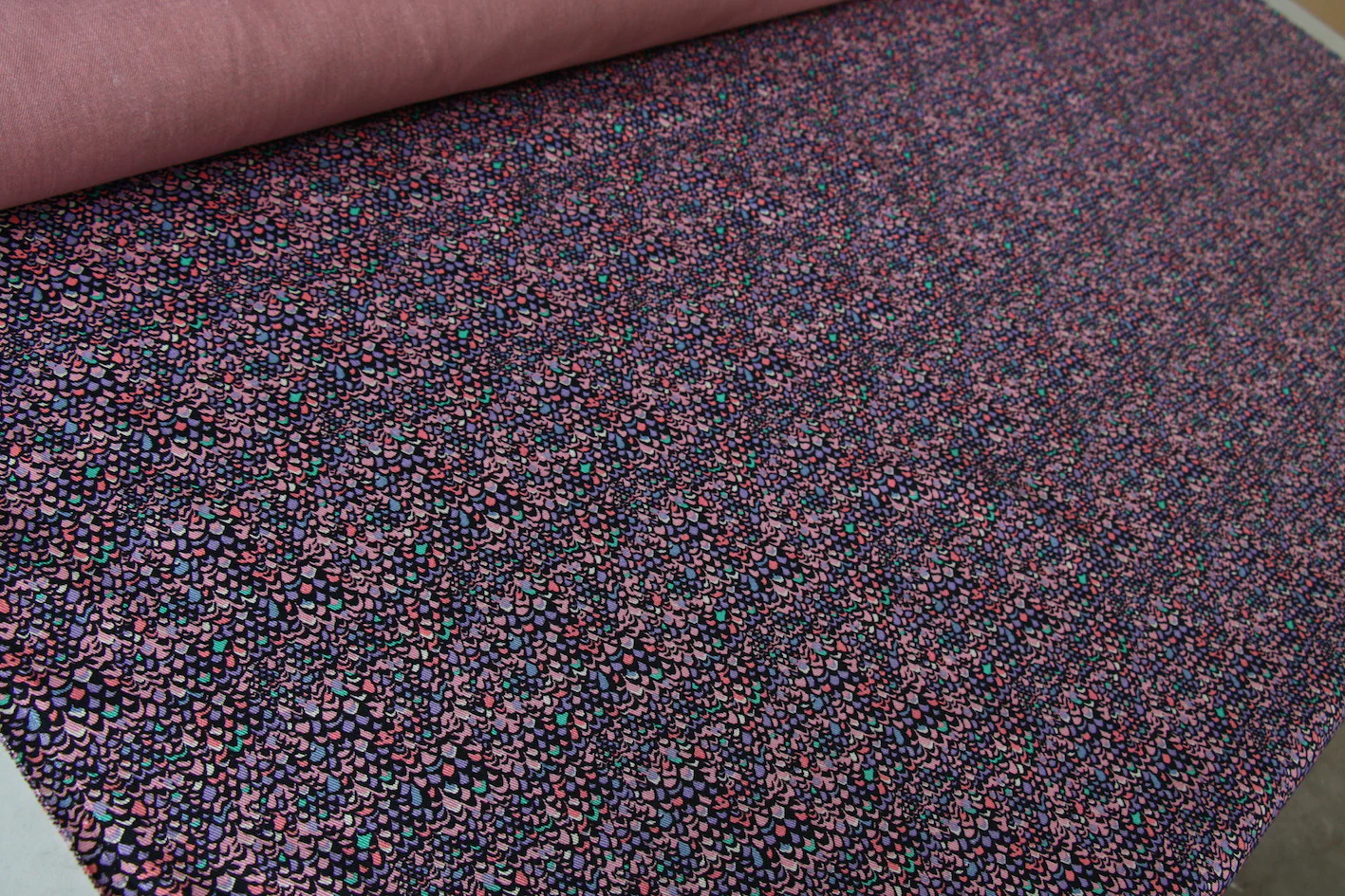 Adriatic Pink Stretch Denim - Liberty Fabric - Image 3
