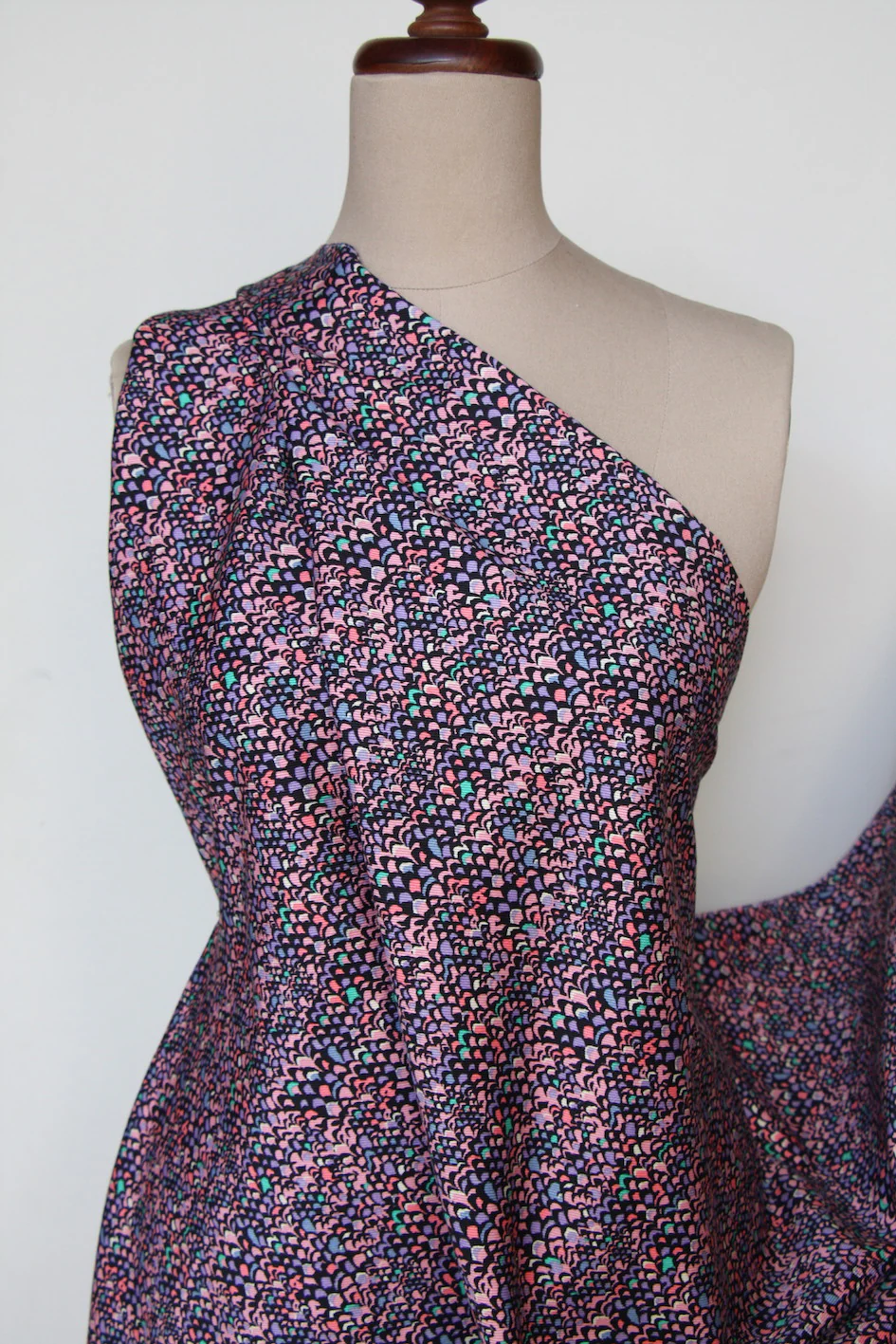 Adriatic Pink Stretch Denim - Liberty Fabric - Image 5