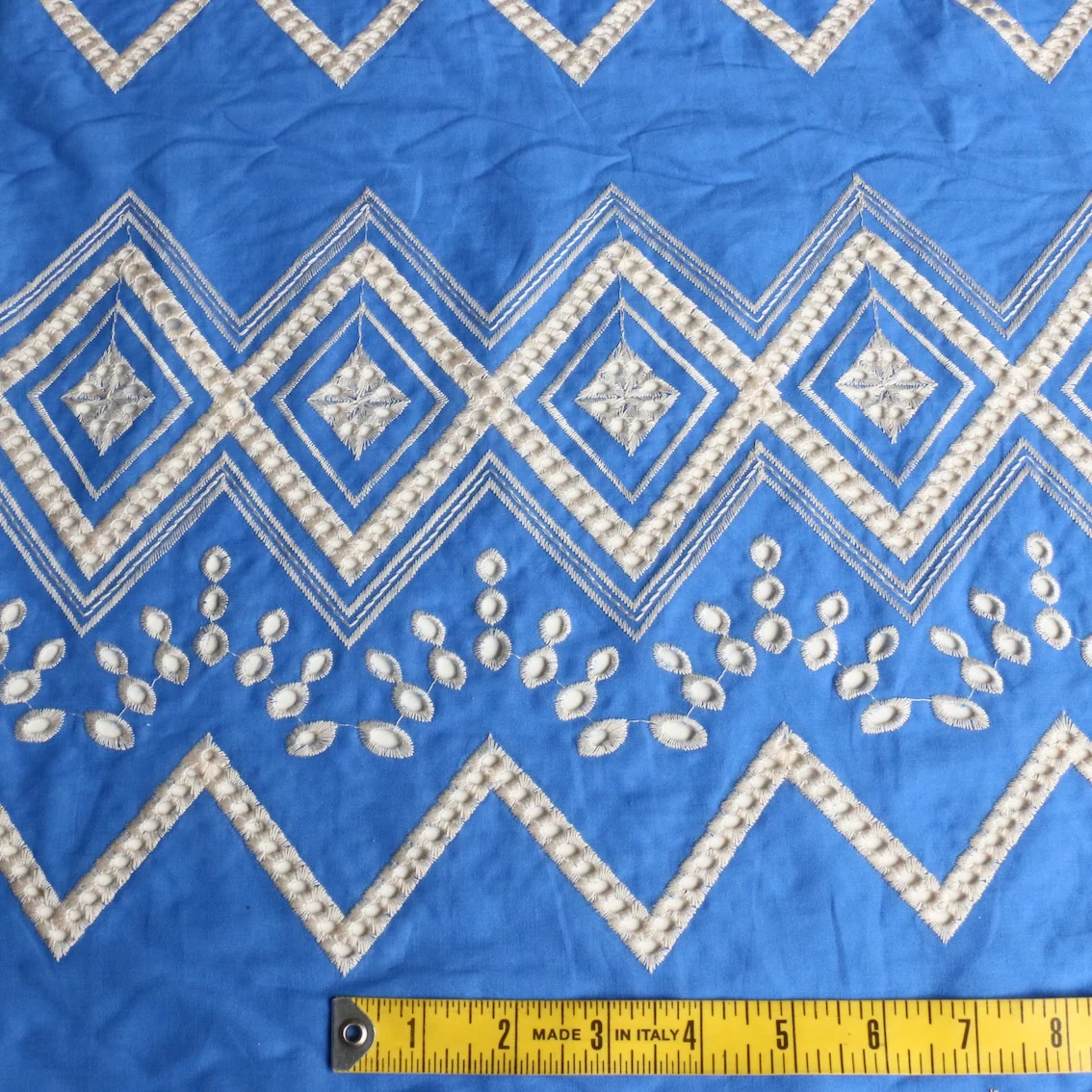Aegean Sky Embroidered Cotton - Image 3