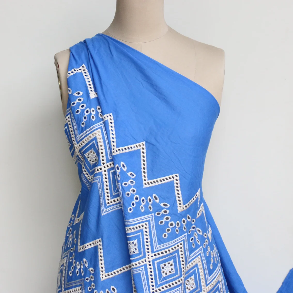 Aegean Sky Embroidered Cotton - Image 6