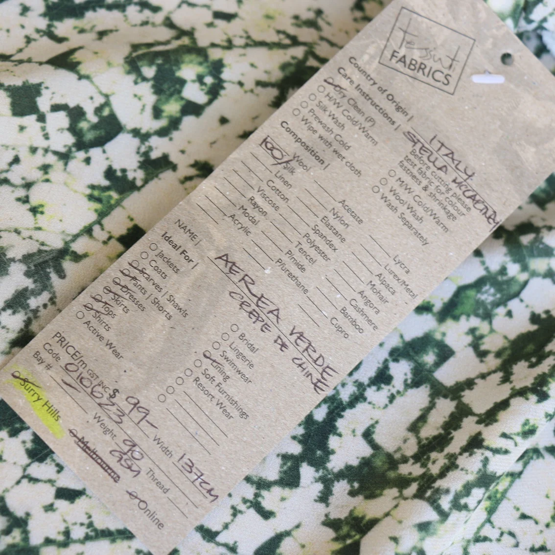Aerea Verde Silk Crepe De Chine - Image 3