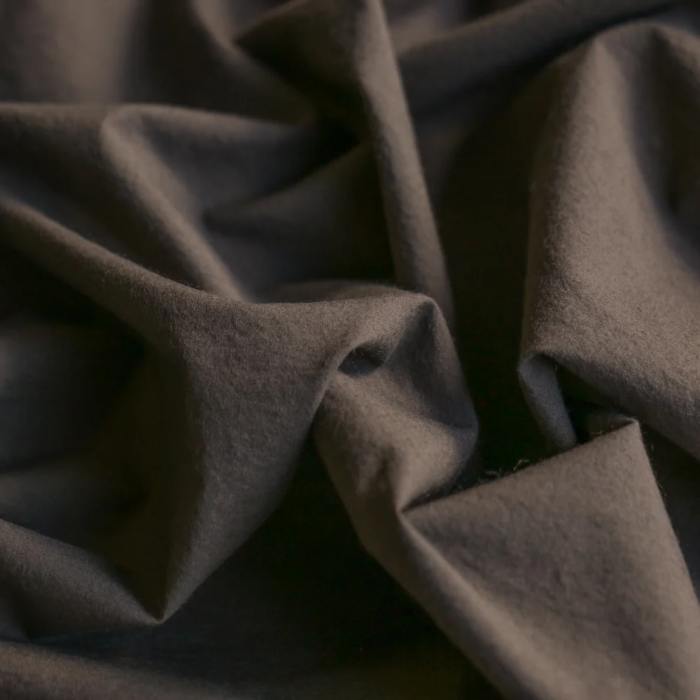 Akira Poplin Caper - Typewriter Cotton - Washer Finish - Image 2