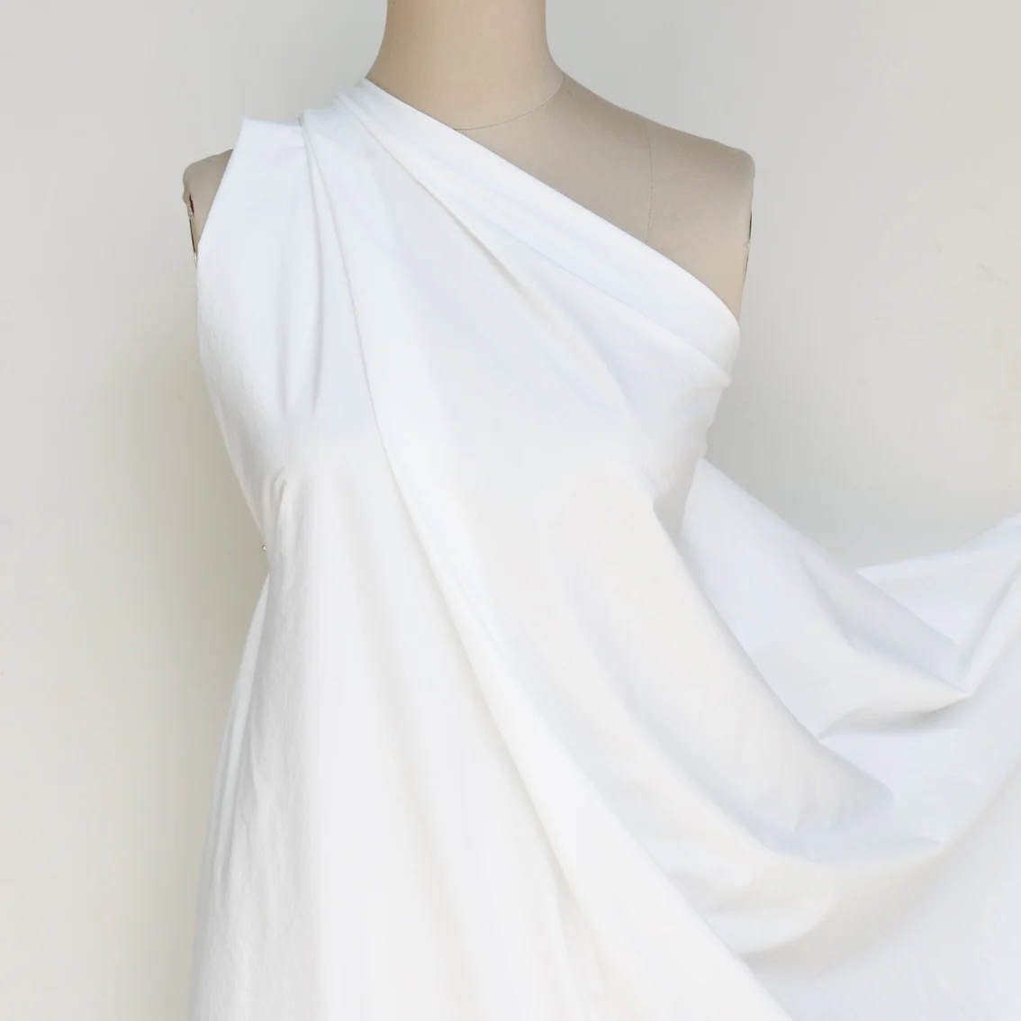 Akira Poplin Milk - Typewriter Cotton - Washer Finish - Image 3