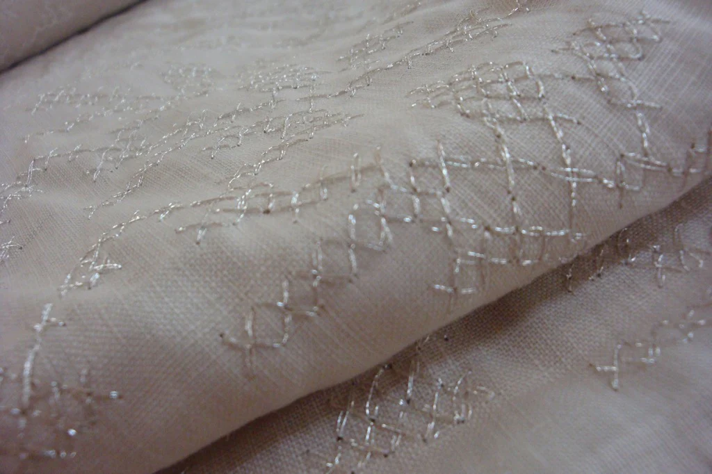 Alabaster Cross Stitch Linen