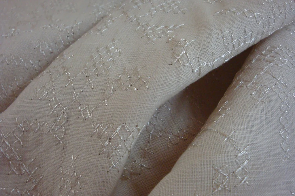 Alabaster Cross Stitch Linen - Image 3