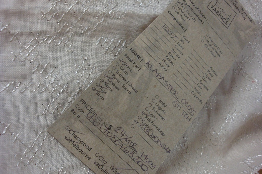 Alabaster Cross Stitch Linen - Image 4