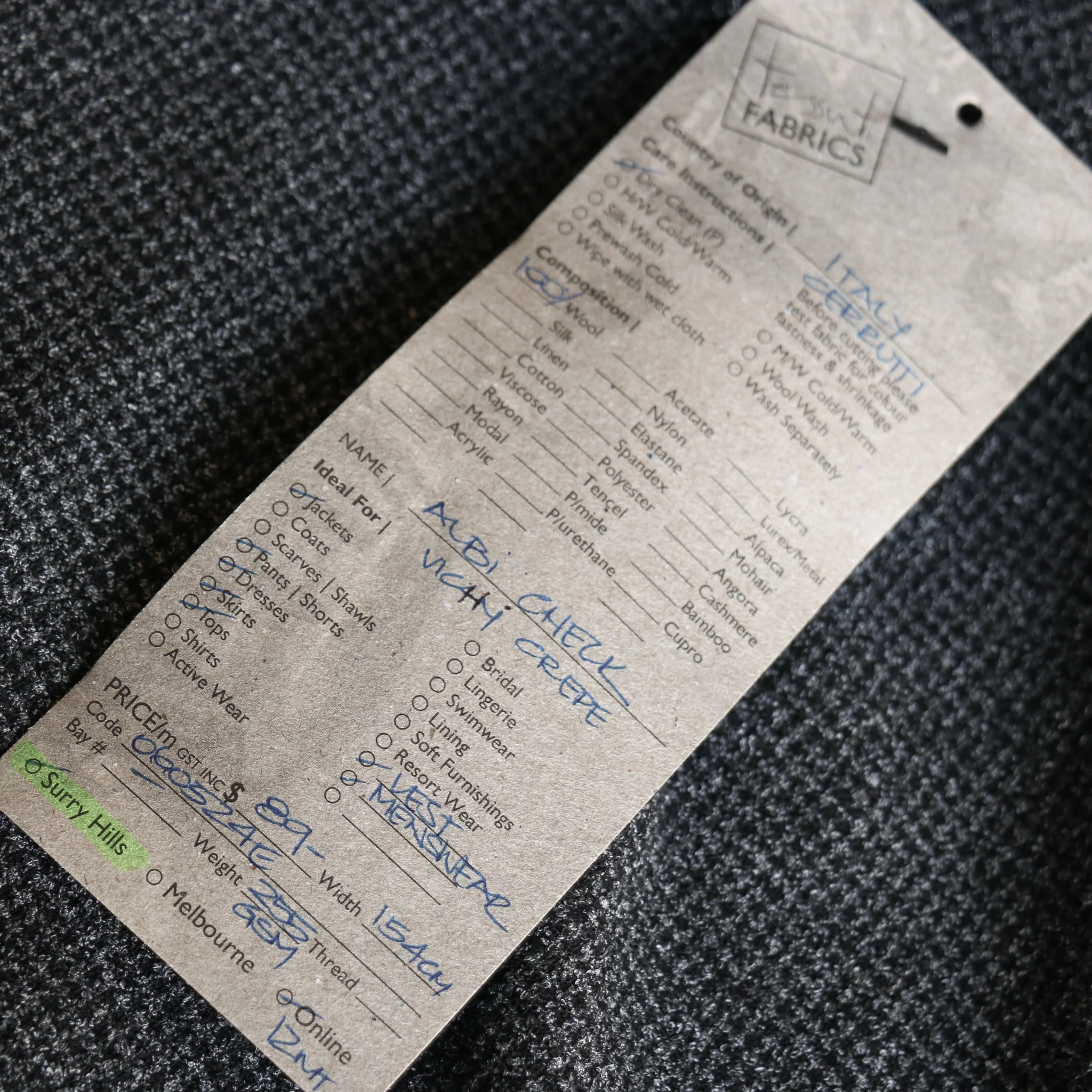 Albi Check Vichy Crepe - Image 3