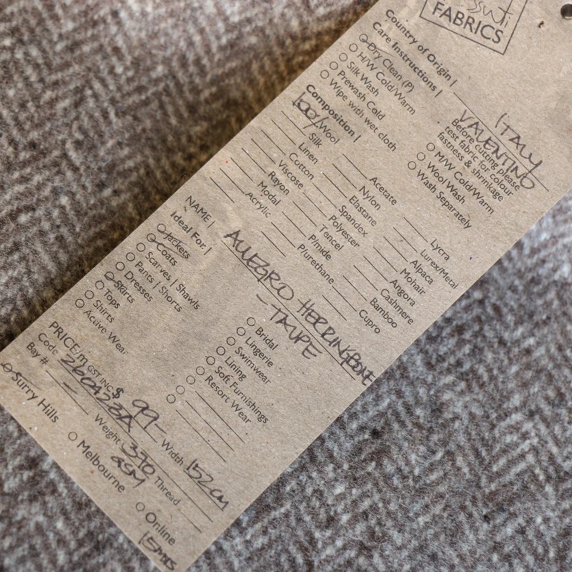 Allegro Herringbone - Taupe - Image 3