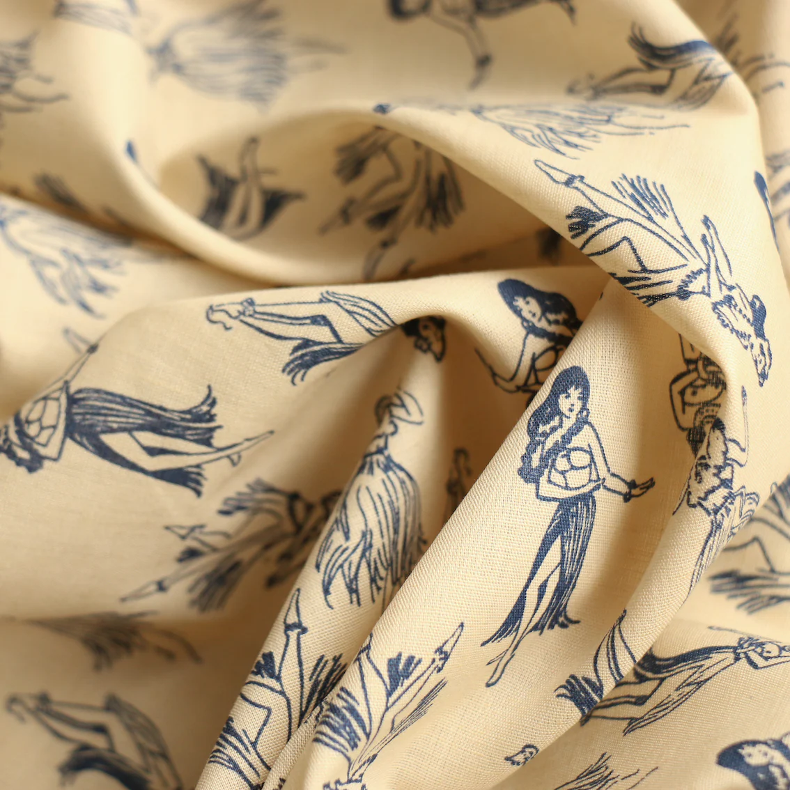 Aloha Navy Cotton Poplin - Image 2