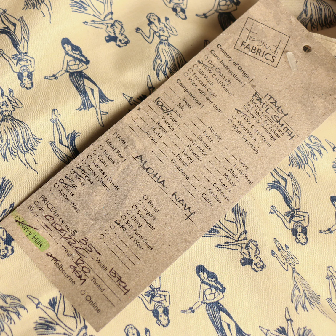 Aloha Navy Cotton Poplin - Image 4
