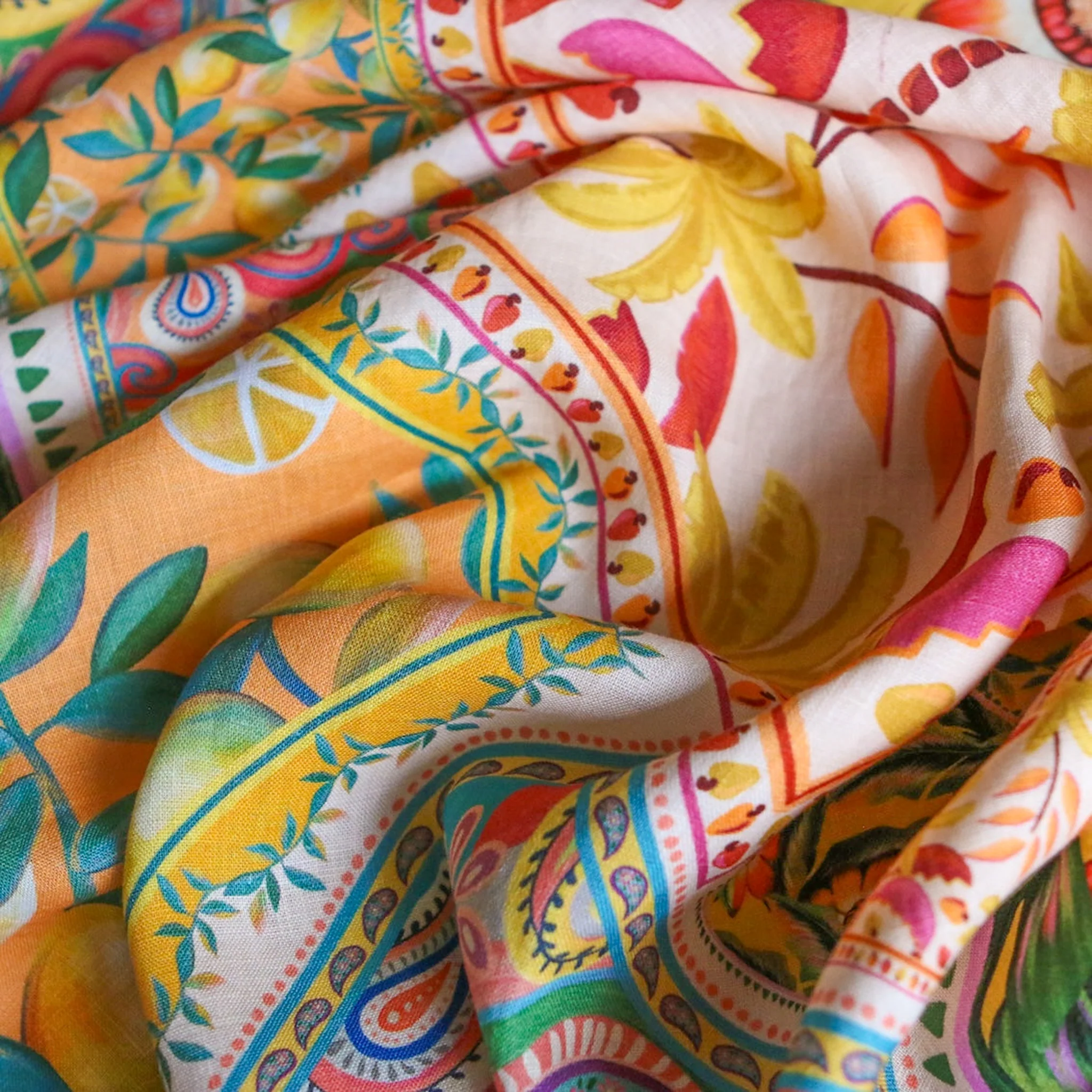Amalfi Splice Printed Linen - Image 2