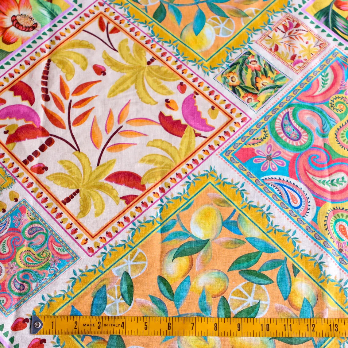 Amalfi Splice Printed Linen - Image 3