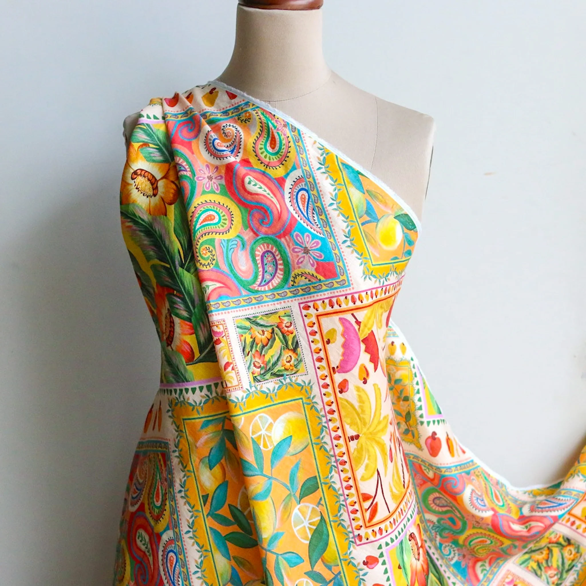 Amalfi Splice Printed Linen - Image 5