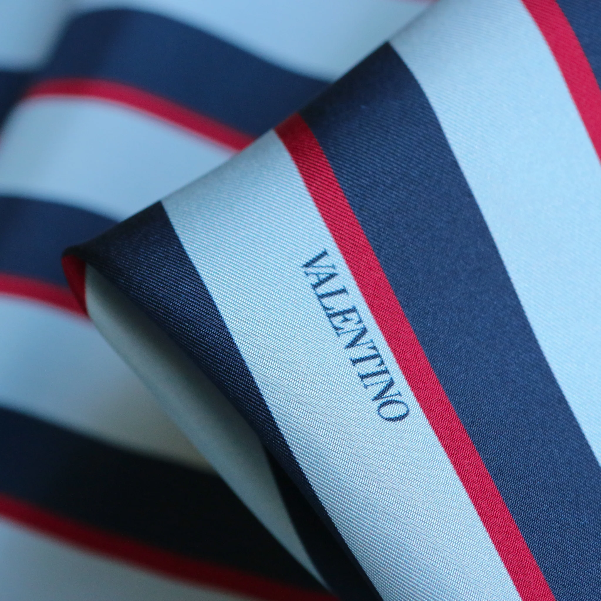 Amalfi Stripe Silk Twill
