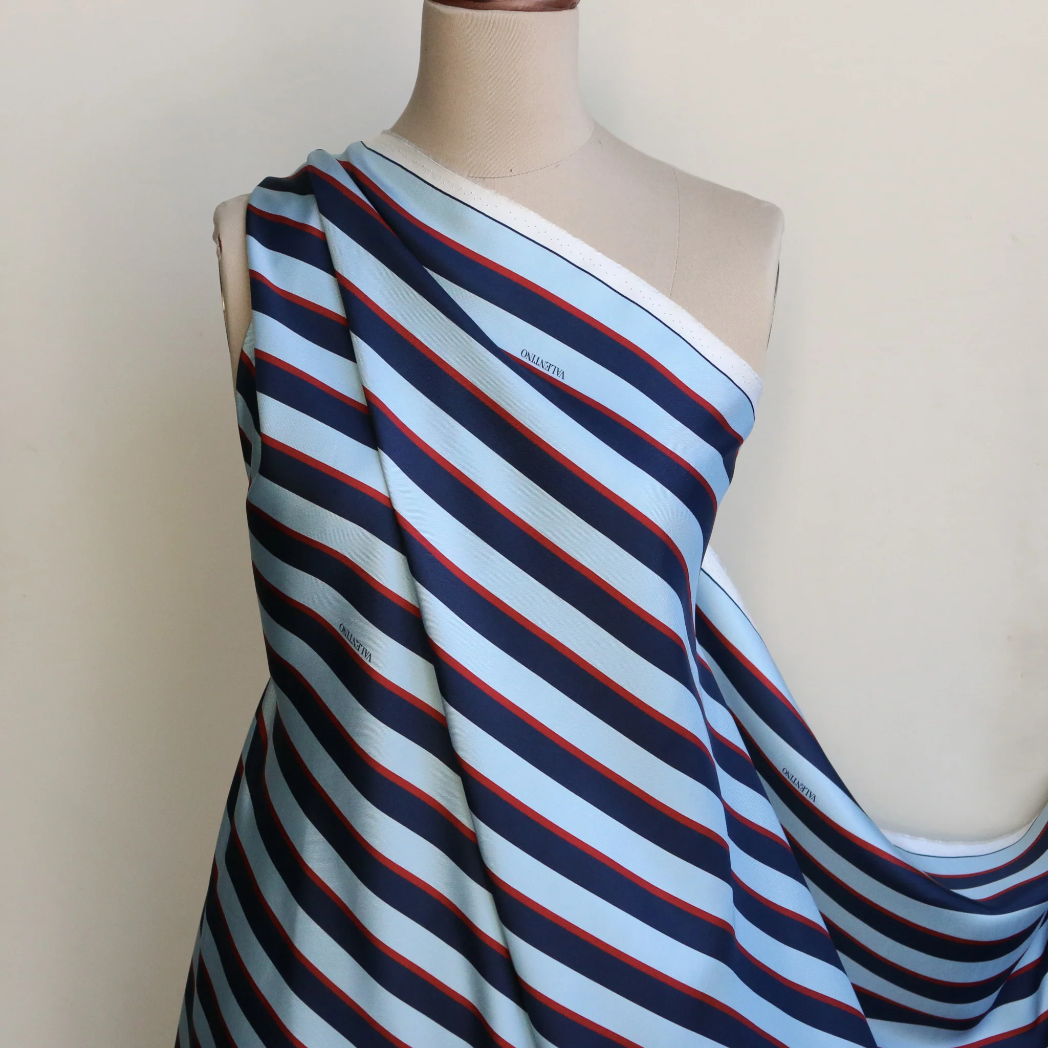 Amalfi Stripe Silk Twill - Image 4