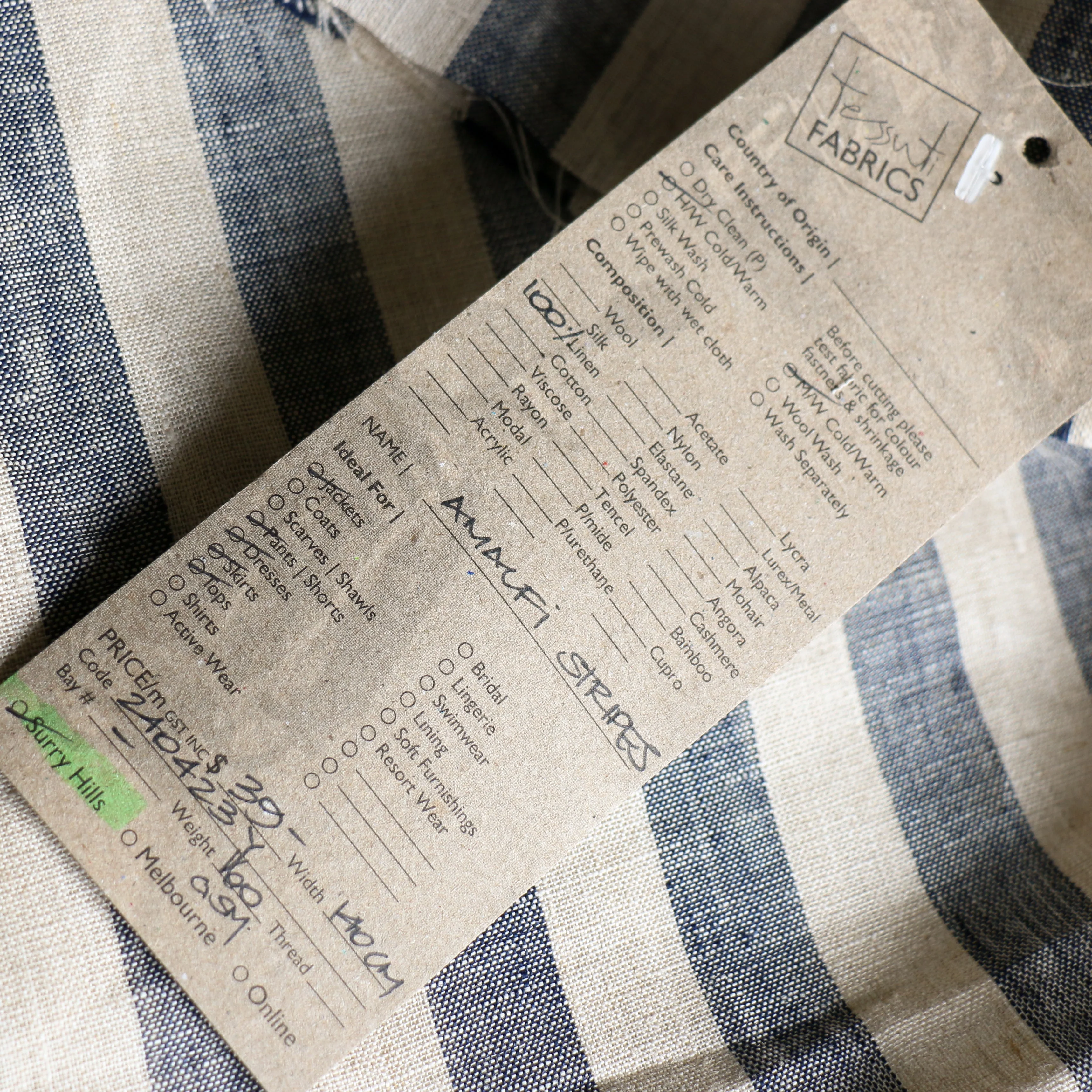 Amalfi Stripes Linen - Image 4