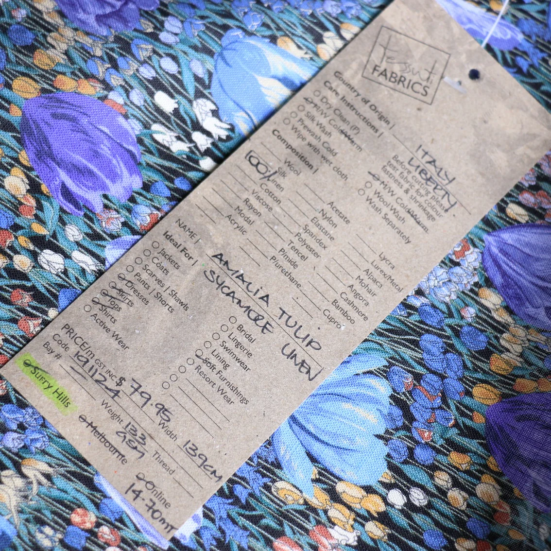 Amalia Tulip - Liberty Sycamore Linen - Image 4