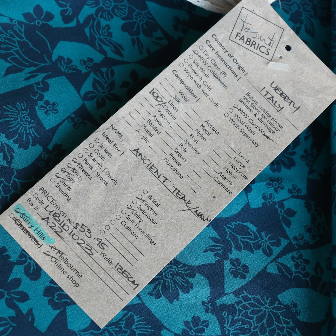 Ancient Navy/Teal - Liberty Tana Lawn™ - Image 4