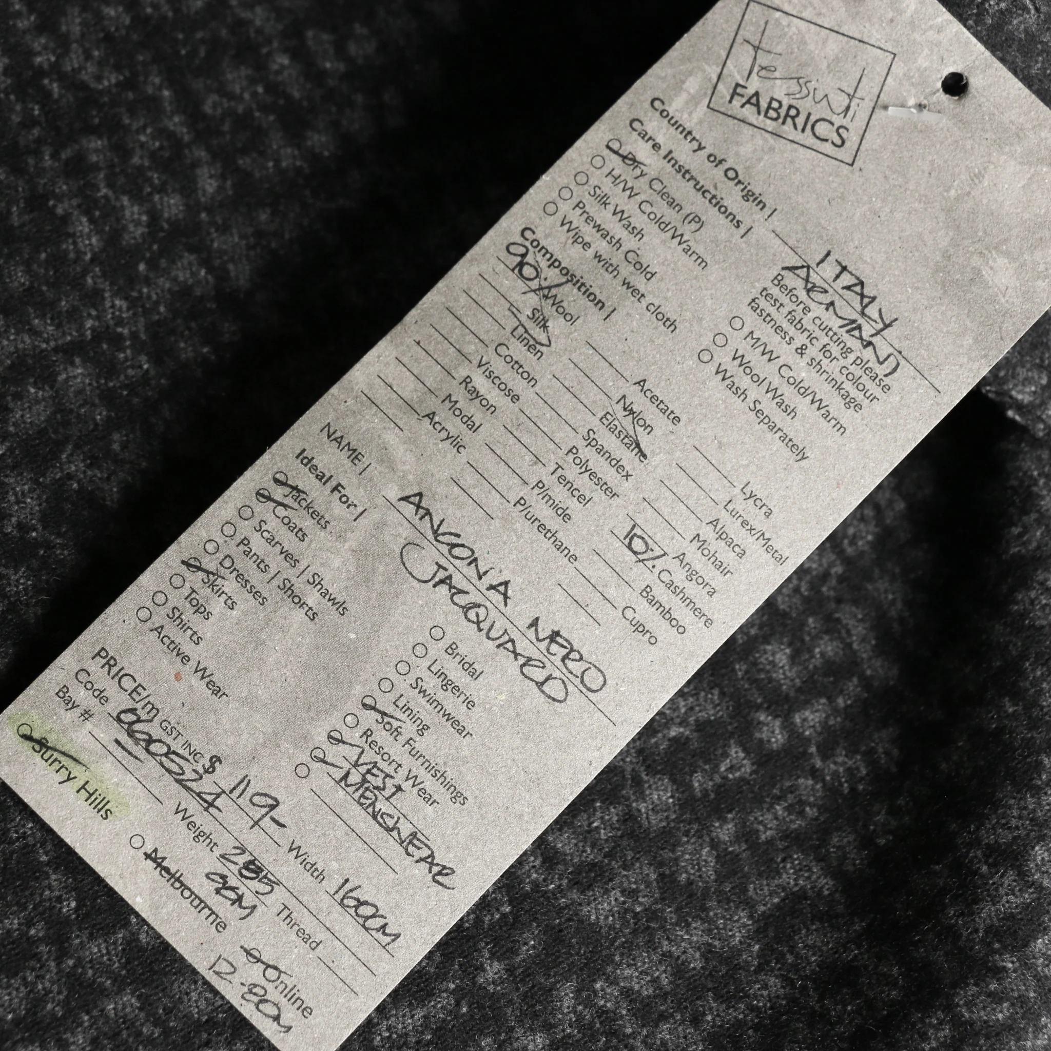 Ancona Nero Jacquard - Image 3