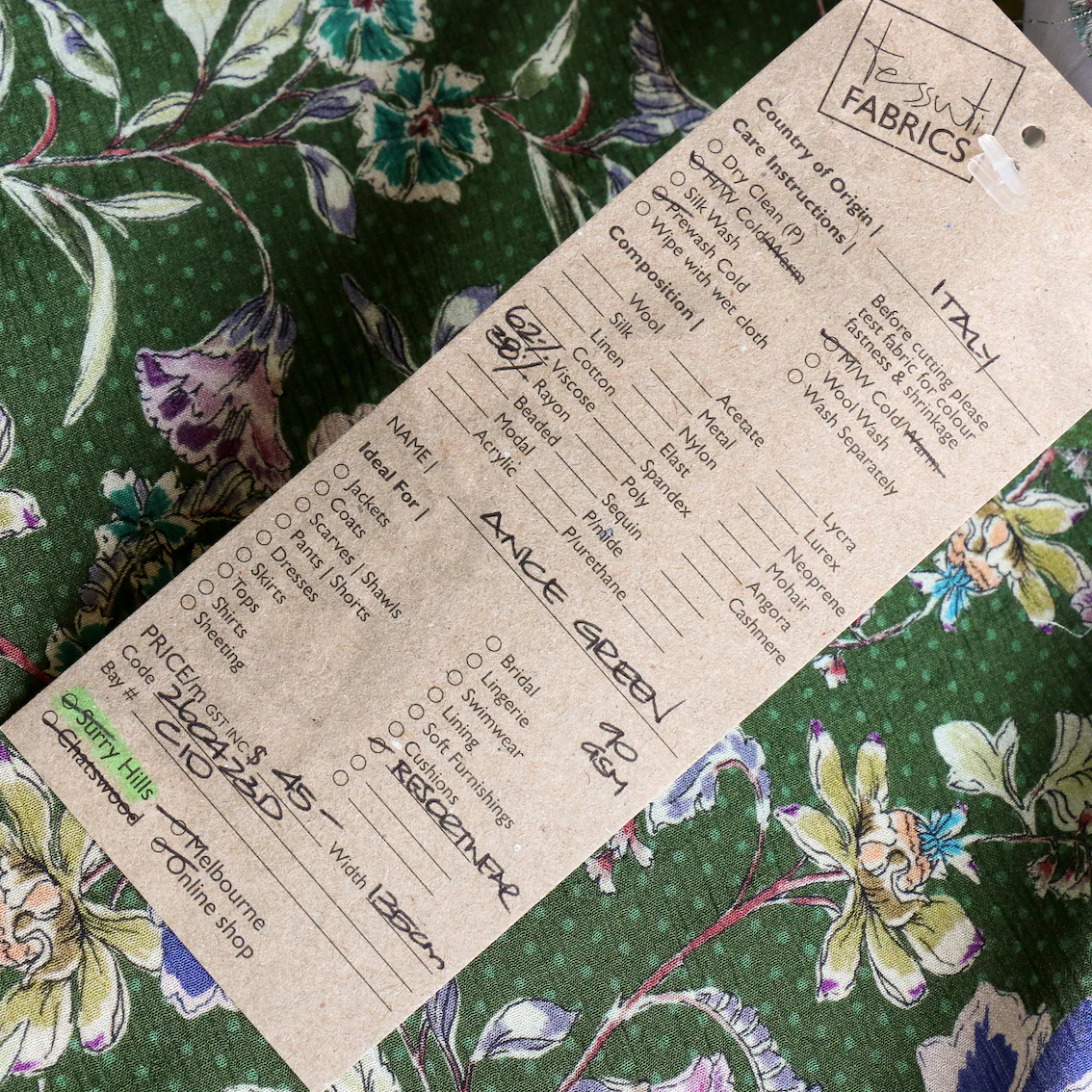 Anice Green Viscose/Rayon - Image 4