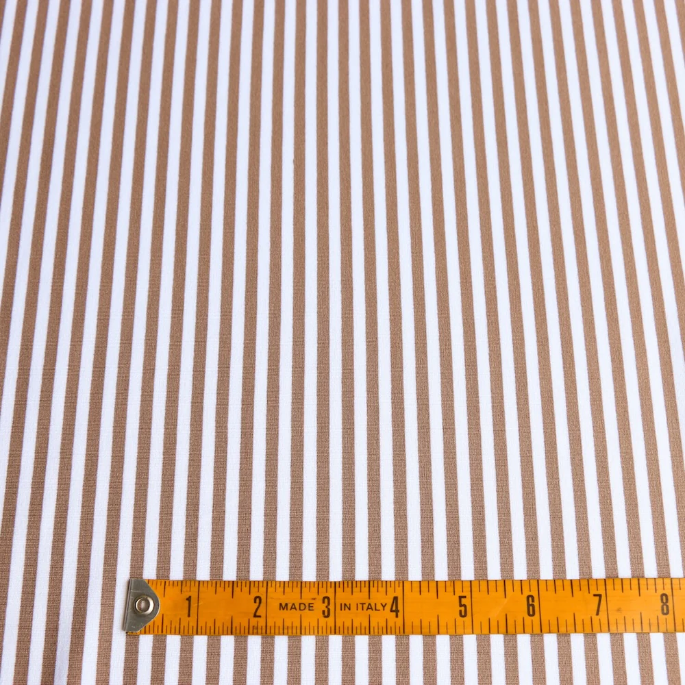 Annecey Stripe Caramel/White Jersey - Image 3