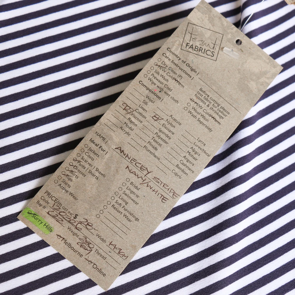 Annecey Stripe Navy/White Jersey - Image 4