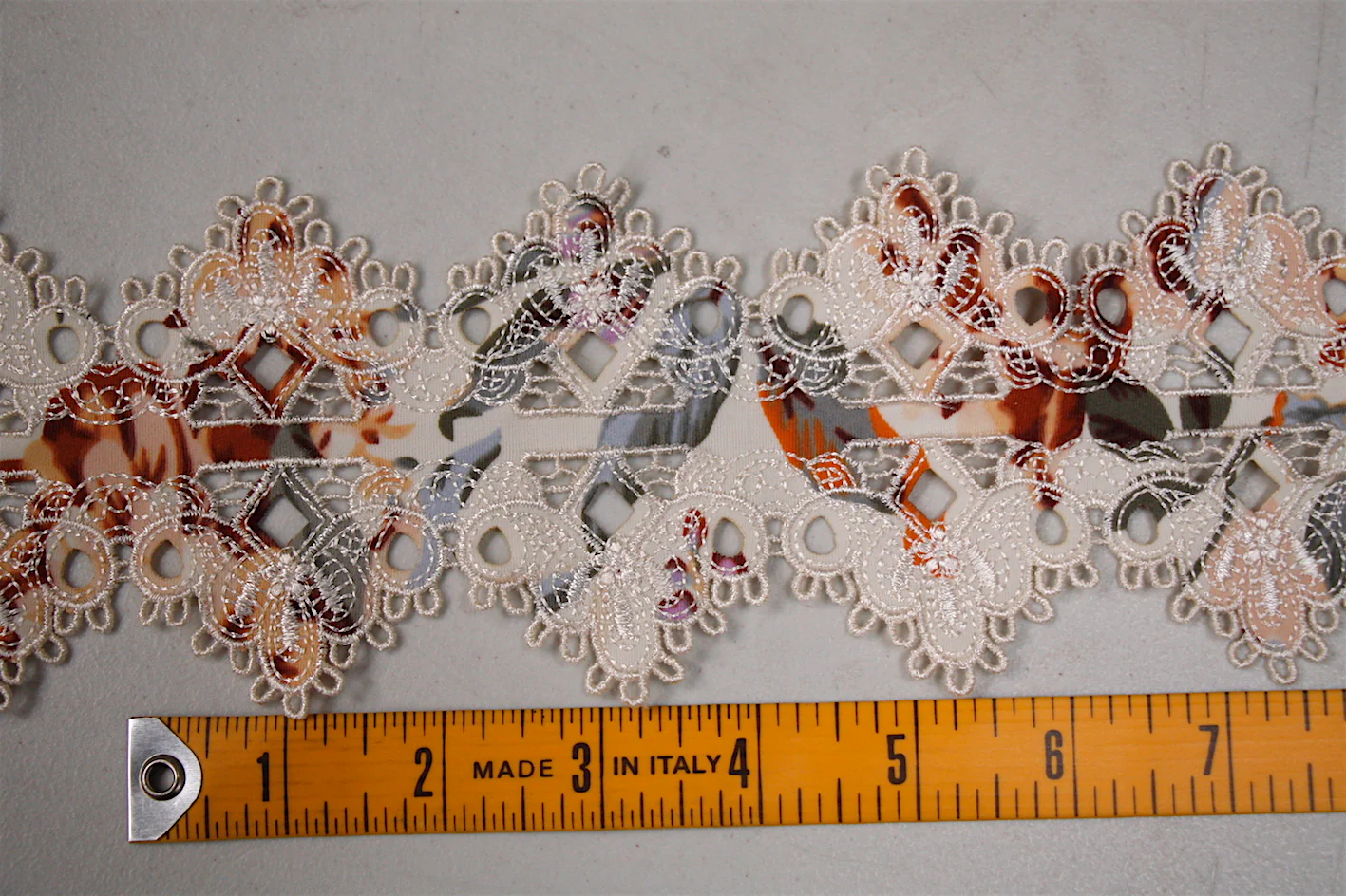 Apricot Floral Embroidered Swimwear Trim - Image 4